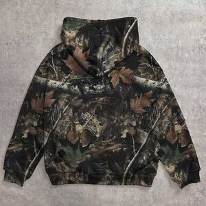 Small, Light Weight, gently warn camouflage hoodie.